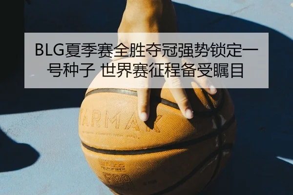 BLG夏季赛全胜夺冠强势锁定一号种子 世界赛征程备受瞩目